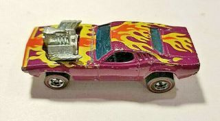 1970 Mattel Hot Wheels Rodger Dodger " Red Line " (plum) Hk Sharp Rare Muscle Car