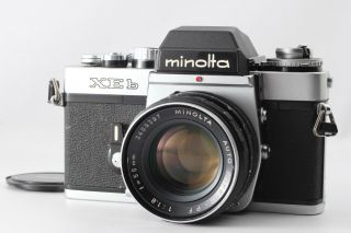 【rare Exc,  】 Minolta Xeb 35mm Slr Film Camera W/ 55mm F/1.  8 Lens From Japan