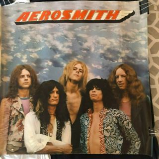 Aerosmith 1st Album Cover Promotional Poster 1973 - Vintage,  Rare