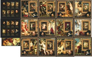 2011 Central Africa Art Paintings Peter Paul Rubens Rare 13bl,  2kb Mnh