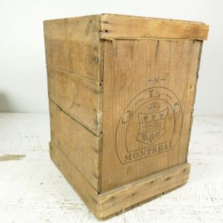 Rare Antique Quebec Liquor Comission Q - L - C Wooden Crate 1920 