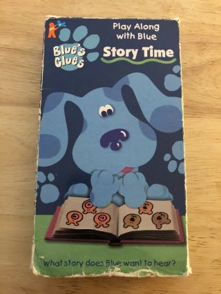 Blue’s Clues Story Time Vhs 1998 Nick Jr.  Nickelodeon Video Tape Rare Steve