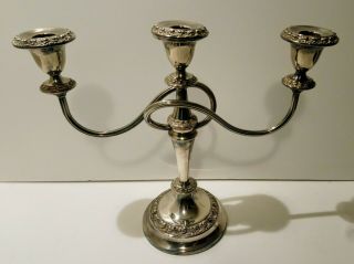 Large Silver Plated Candlestick / Candleabra Lanthe Of England