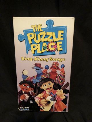 Vhs Tape The Puzzle Place Sing Along Songs Oop Video 1995 Rare Perfect