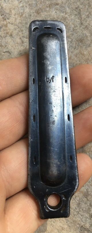 Rare Unnumbered Ww2 German K98 Mauser Stamped Byf Floorplate Stock Bolt