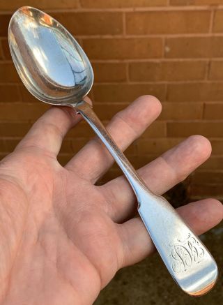 A Good Heavy Antique Solid Silver Table Spoon,  Robert Williams,  Exeter 1836.