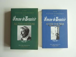 Simone De Beauvoir [rare] After The War (1992) & All Said And Done (1993)