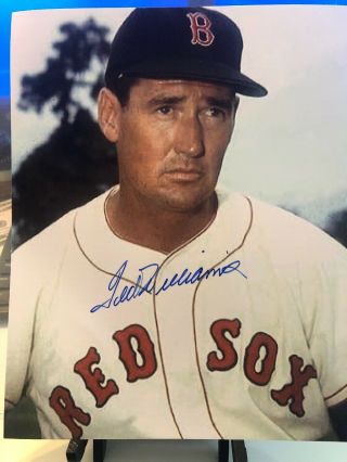 Ted Williams Signed Autographed 8x10 Photo Bosyon Red Sox Rare Scoreboard