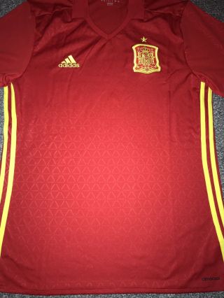 Spain Home Shirt 2015/16 Large Rare
