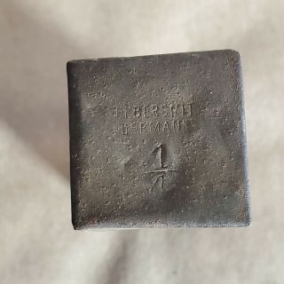 Vintage Steel Number Stamp Set Antique Tool Punch Leather in steel box Germany 2