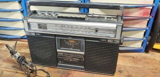 Vintage Ge Model 3 - 5251a Stereo Am/fm Radio/cassette Recorder Player.  Rare
