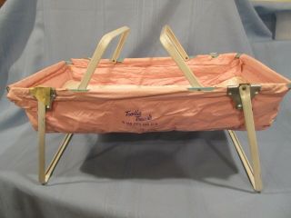 Vintage American Character Baby Toodles Doll Car Bed For 16 " Doll 1958 Pink Rare
