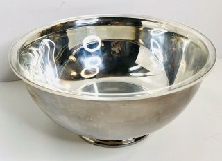 Reed & Barton 105 Paul Revere Silver Plated 9 Inch Bowl With Liner