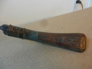 Old Native American Indian Crooked Knife Antique Vintage Rare Folk Ark Carving