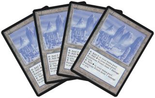 Karplusan Forest [4x X4] Ice Age Nm - M Land Rare Magic Gathering Cards Abugames