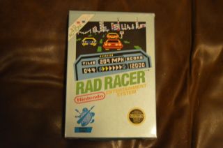Rad Racer Nintendo Nes Box Only Rare Variant