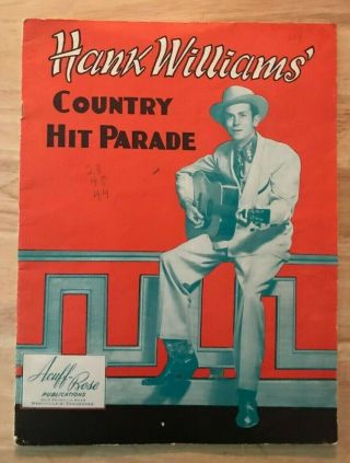 Rare Sheet Music Book Hank Williams Country Hit Parade 1950