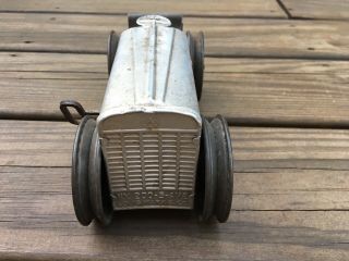 RARE VINTAGE LOUIS MARX & CO WIND - UP ALUMINUM and TIN TRACTOR 2