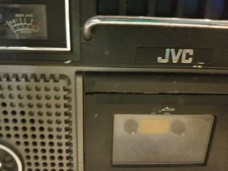Vintage Jvc Stereo Radio Cassette Recorder Boombox Rc - 717l Rare