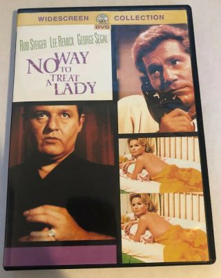 No Way To Treat A Lady [dvd] [1968] [region 1] Rare Oop Widescreen Rod Steiger