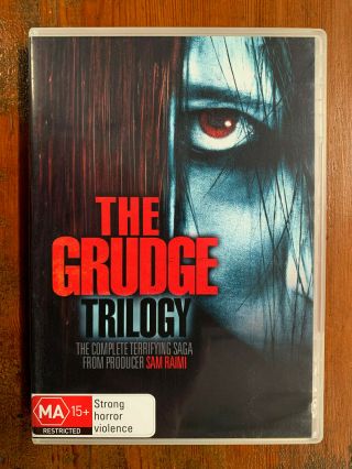 The Grudge Trilogy 1 2 3 Rare 3 Disc Australian Dvd Cult Horror Classic Japan