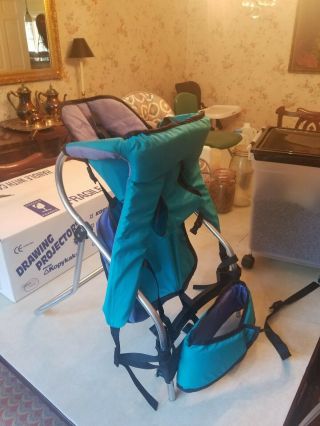 Vtg 90s Gerry Baby Child Carrier/chair Lightweight Aluminum Hiking Backpack Rare