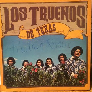 " Tejano Tex Mex  Los Truenos  Los Truenos De Texas  Rare Lp "