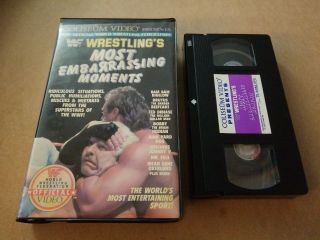 Wwf Most Embarrassing Moments Vhs Coliseum Video Rare Wrestling Wwe Wcw