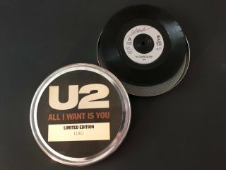 U2 - All I Want Is You - Rare Limited Edition & Numbered Tin - Uk 7 " Vinyl