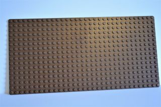 Lego Baseplate - Rare Vintage Brown 16 X 32