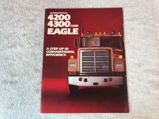 Rare 1970s International Harvester Eagle Truck Dealer Brochure 7 Page