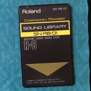 Rare Roland Sn - R8 - 01 Contemporary Percussion Rom Card For R8 Drum Machine