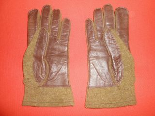 U.  S.  Army : - Rare - Wwii Leather Palm Gloves