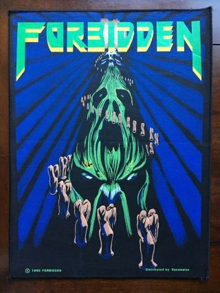 Forbidden Twisted Into Form Backpatch Rare Vintage Patch Slayer Sepultura