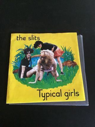 The Slits Typical Girls Rare Punk Rock Poster Fold Out 7” Single 45