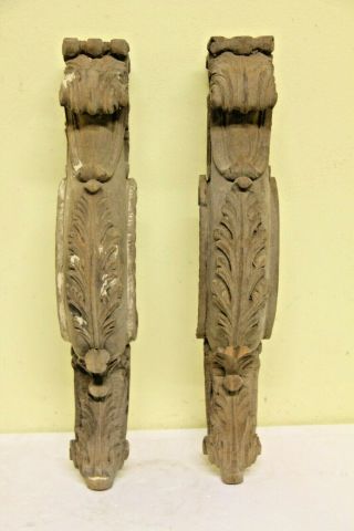 HAND CARVED WOODEN GOTHIC FANCY LEG CARVINGS 3