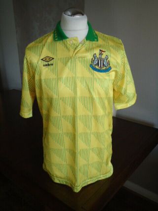 Newcastle United 1990 Umbro Away Shirt Medium Near Rare Vintage