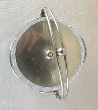 Very Elegant Vintage Silver Plated EPNS & Cut Glass Sugar Bowl 3