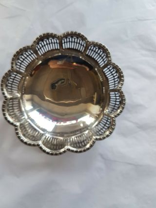 Silver Pierced Bonbon Dish,  Birmingham,  1902,  Synyer & Beddoes 72.  2 G