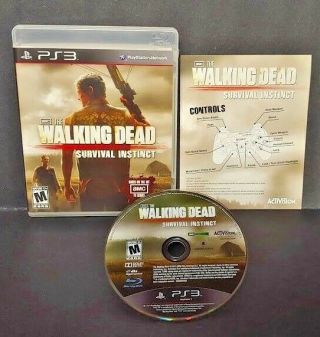 The Walking Dead: Survival Instinct Horror - Ps3 Playstation 3 Complete Rare