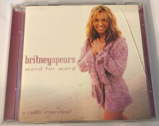 Britney Spears - Word For Word A Radio Interview (rare Oop,  Promo Double Cd)