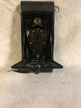 Eastman Kodak Antique Folding No.  2a Autographic Brownie Bellows Camera Usa