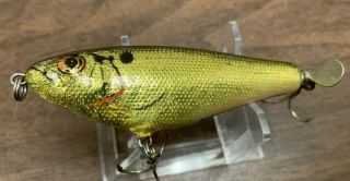 VINTAGE Bagley Small Fry Shad Spin R Topwater Spinner Fishing Lure Florida Balsa 3