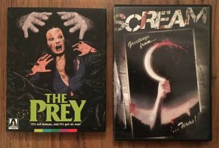 The Prey/blu Ray,  Dvd/slipcover/arrow Video/scream/rare/horror/exploitation