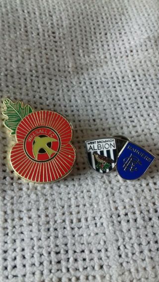 Walsall & West Brom Rangers Rare Pin Badge