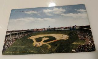 C.  1909 Chicago Cubs West Side Ball Ground Postcard Pre Wrigley Field Rare