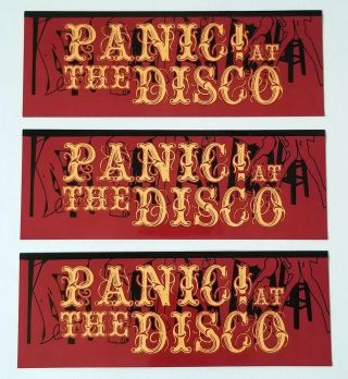 Panic At The Disco A Fever You Cant Sweat Out Set Of 3 Promo Stickers Rare Oop