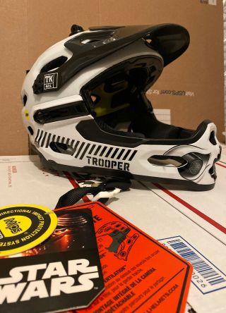 Bell Star Wars Storm Trooper Bicycling Helmet 2r Mips Size M (rare Find)