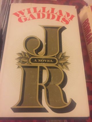 Jr William Gaddis Hardcover Very Rare 70s Vtg 3rd Printing 1st Edition 1976