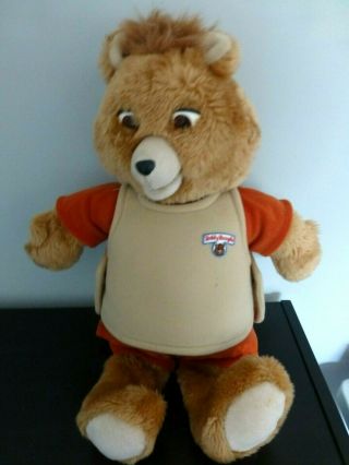 Teddy Ruxpin 1985 Vintage Talking Bear With Tape Sound
